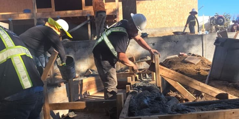 Ochoa Builders team working on a construction site